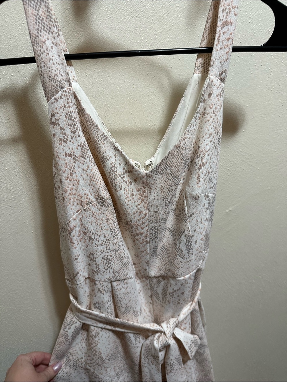 LOFT snakeskin summer jumpsuit